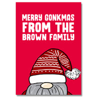 Personalised Gonkmas Card